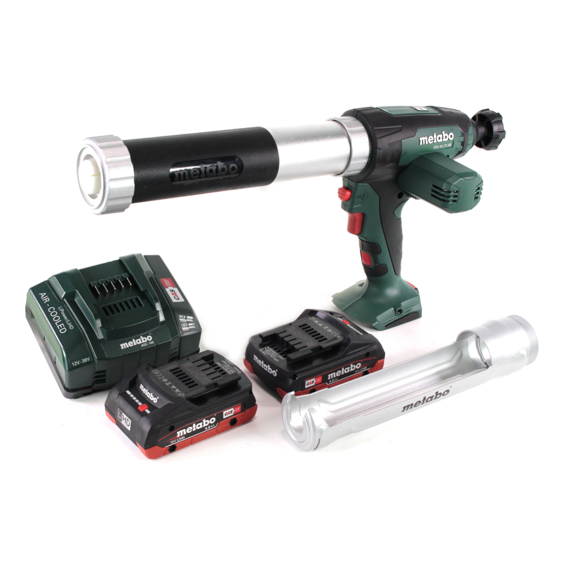 Metabo KPA 18 LTX 400 Akku Kartuschenpistole 18 V + 2x LiHD Akkupack 4,0 Ah + Ladegerät