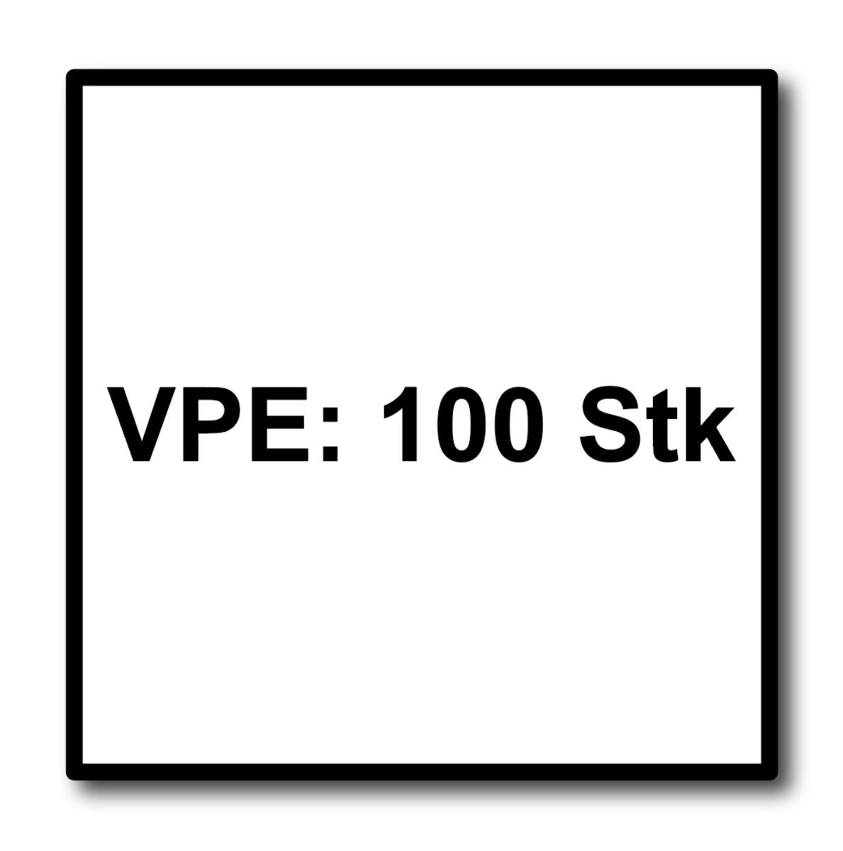 Meisterling Vis de façade 5,5x35 mm - 100 pièces (010030000101) 12 mm tête plate blanche + Filetage partiel Torx V4A acier inoxydable