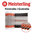 Meisterling  Rouleau d'arêtier / Closoir de faîtage 320 mm x 5 m, PET anti-UV haute performance, non-tissé - bande centrale en tissu, noir (012100000400)