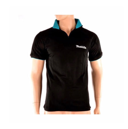 T-Shirt Makita Polo Rugby Shirt taille XL 100% coton (98P184-XL) couleur noir