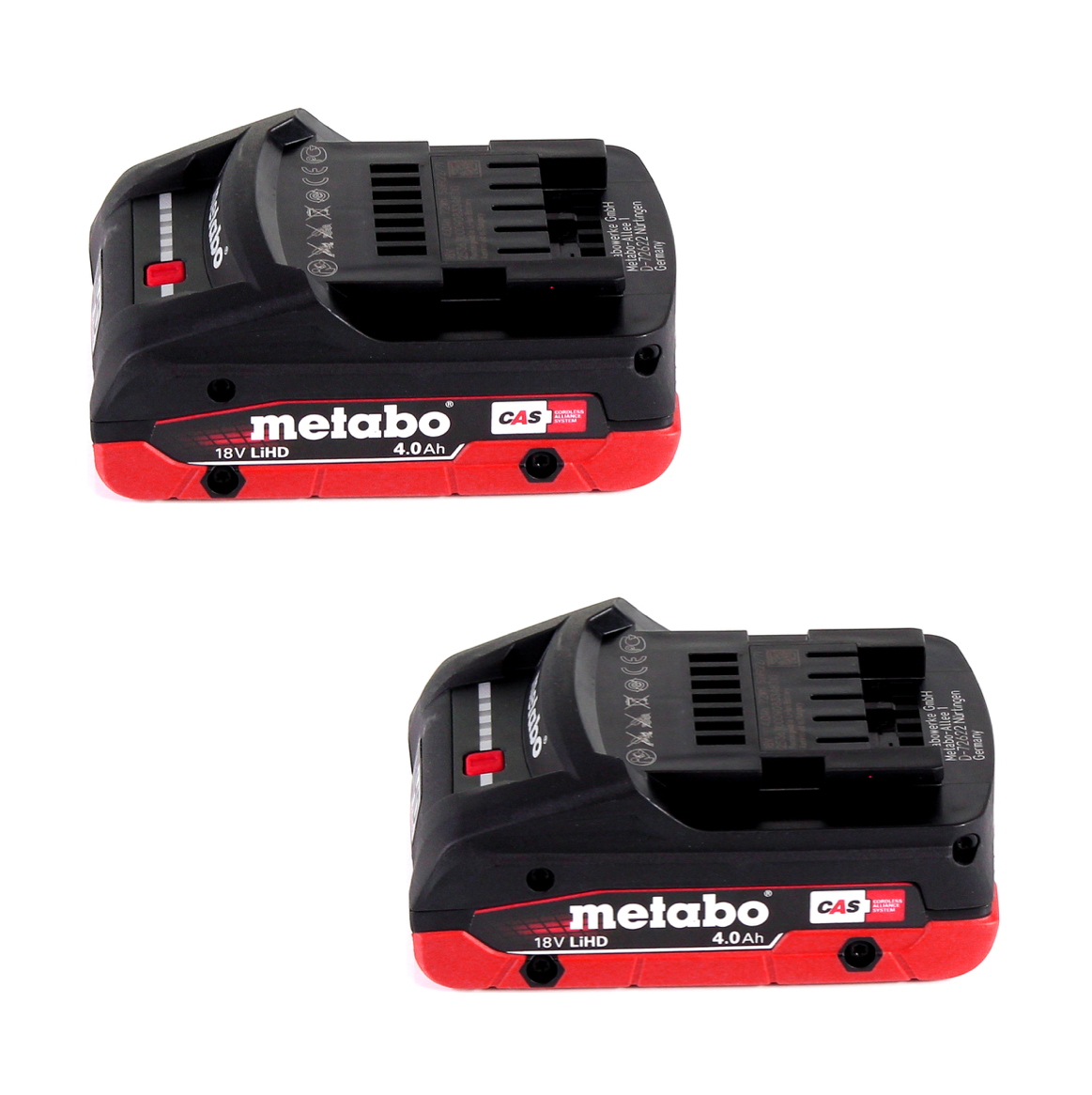 Compresseur à batterie Metabo Power 160-5 18 LTX BL OF 18 V 8,0 bar sans balais + 2 batteries LiHD 4,0 Ah + chargeur