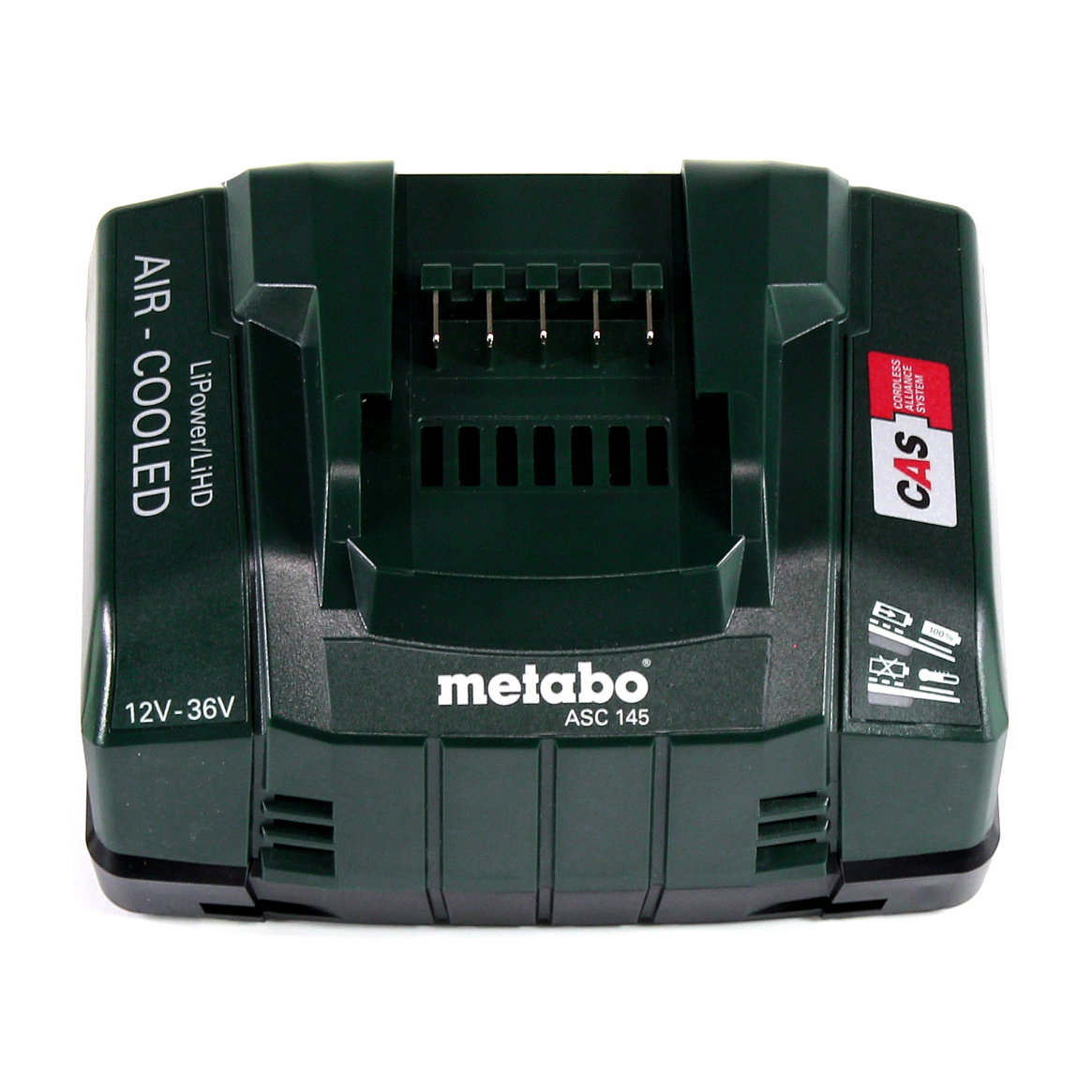 Compresseur à batterie Metabo Power 160-5 18 LTX BL OF 18 V 8,0 bar sans balais + 2 batteries LiHD 4,0 Ah + chargeur