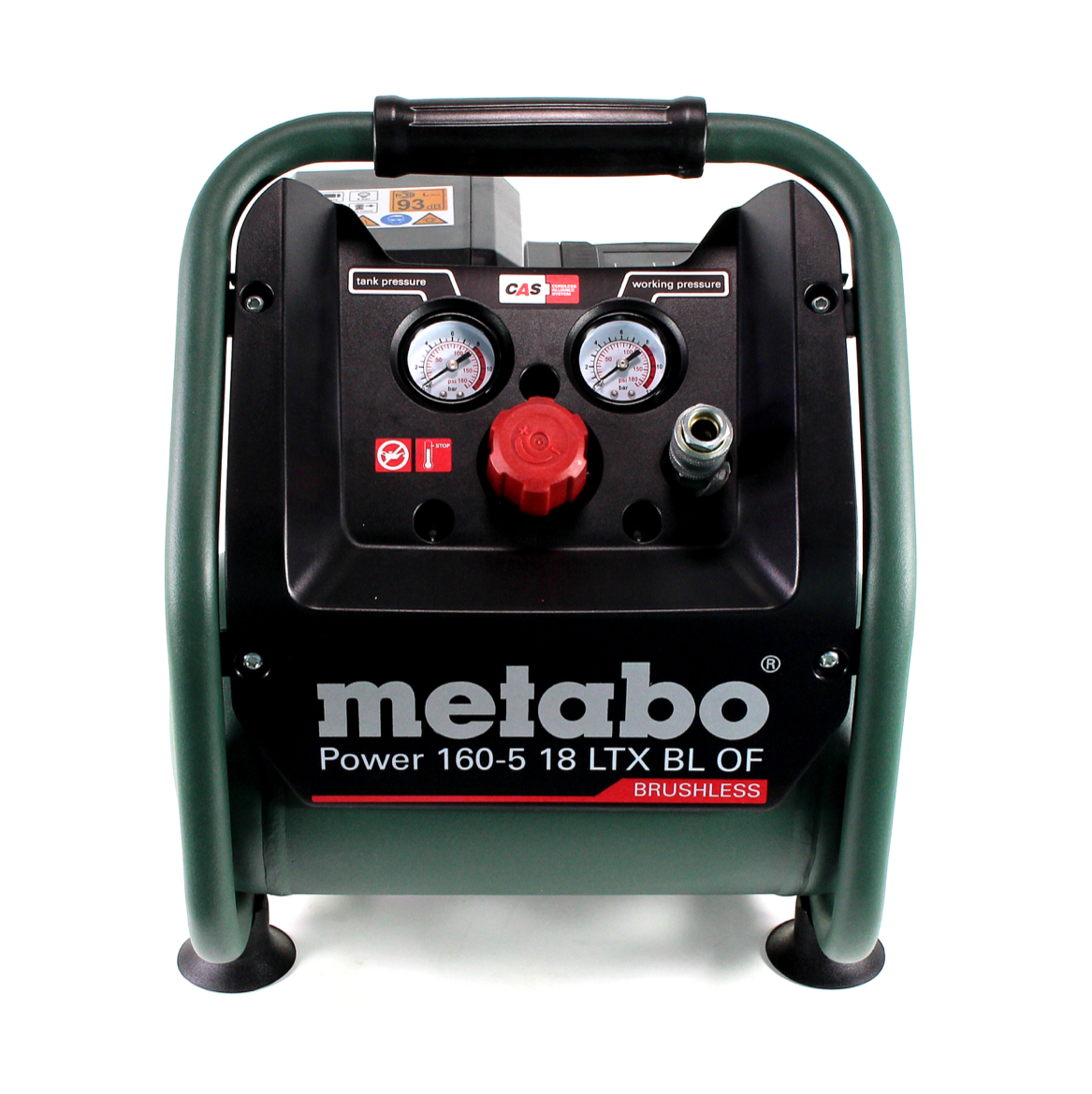 Compresseur à batterie Metabo Power 160-5 18 LTX BL OF 18 V 8,0 bar sans balais + 1x batterie LiHD 8,0 Ah + chargeur