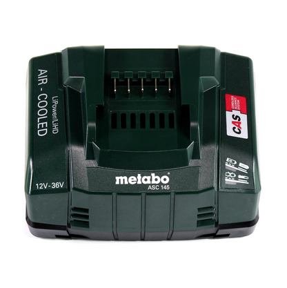 Compresseur à batterie Metabo Power 160-5 18 LTX BL OF 18 V 8,0 bar sans balais + 2 batteries LiHD 8,0 Ah + chargeur