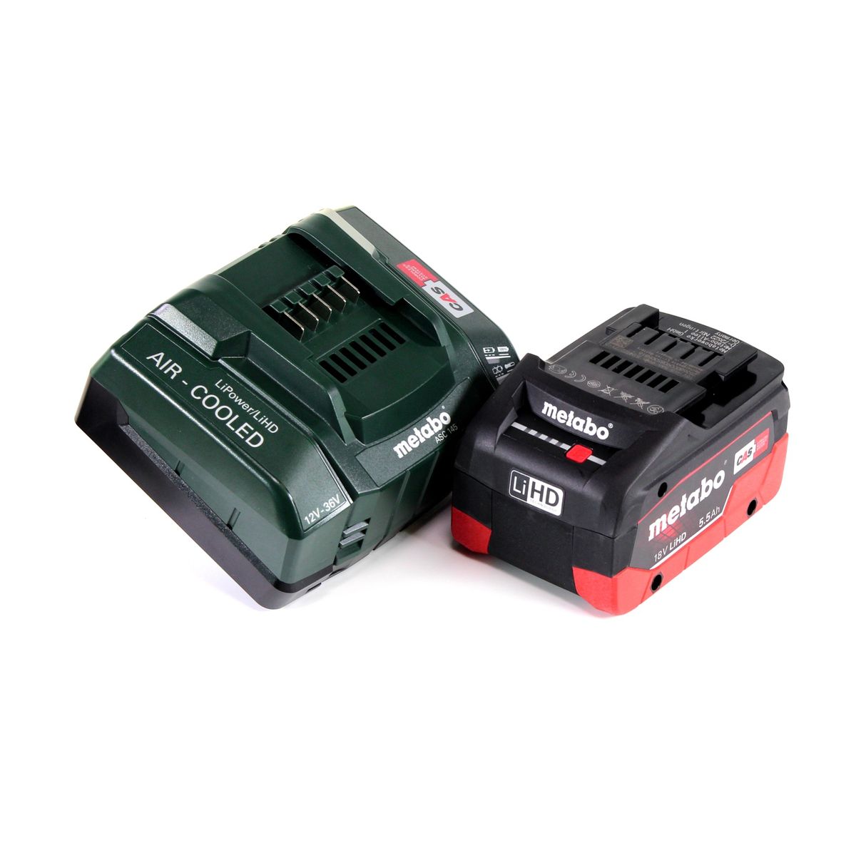 Perceuse à percussion sur batterie Metabo SBE 18 LTX 18 V 24 Nm + 1 batterie LiHD 5,5 Ah + chargeur + MetaLoc