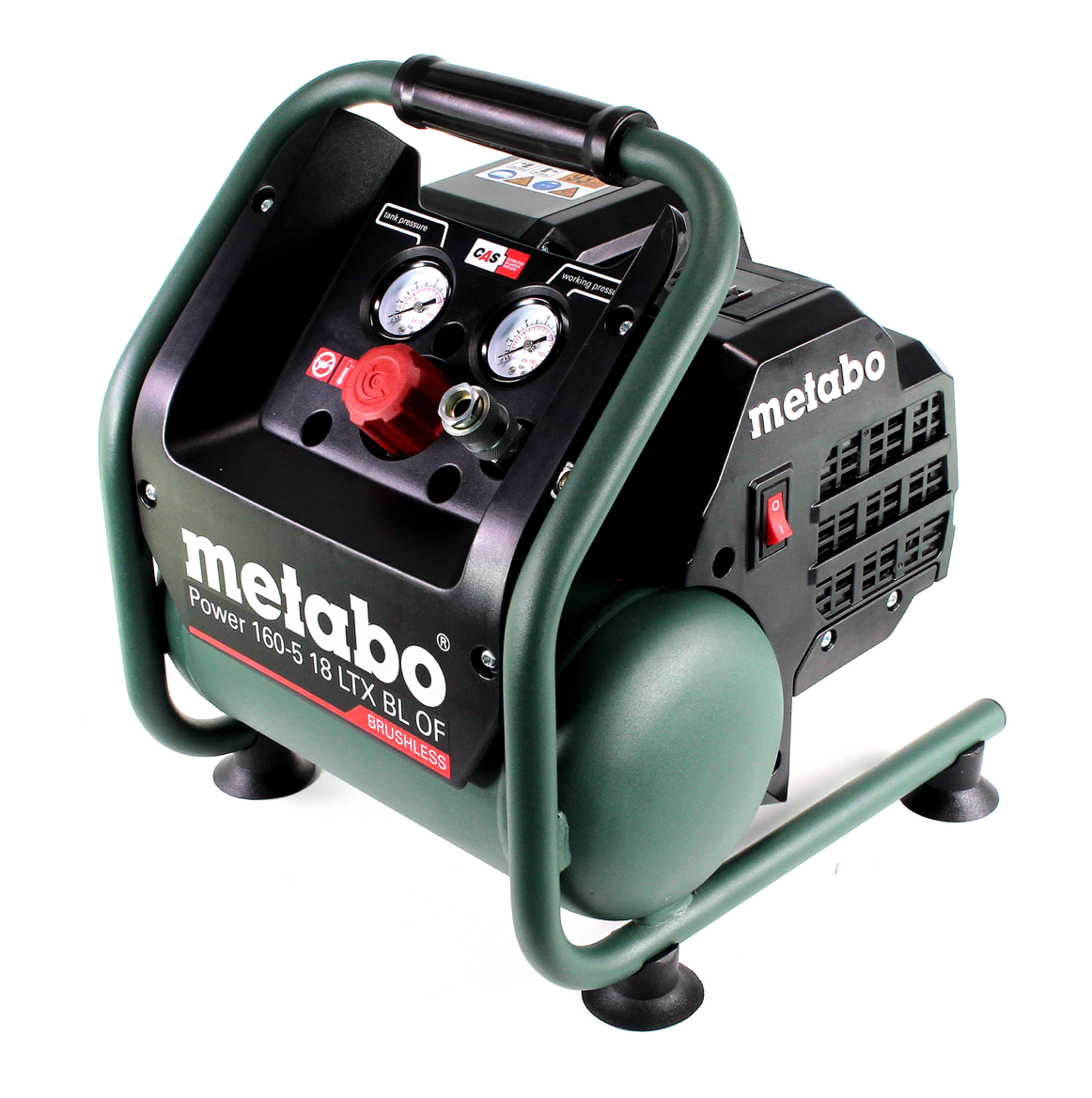 Metabo Power 160-5 18 LTX BL OF Compresseur sans fil 18 V, 8,0 bar, Brushless, solo - sans batterie, sans chargeur (601521850)