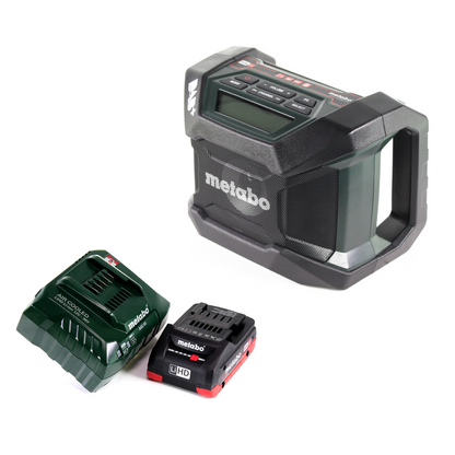 Metabo R 12-18 DAB+ BT radio de chantier sur batterie 12-18 V DAB+ + 1x batterie LiHD 4,0 Ah + chargeur