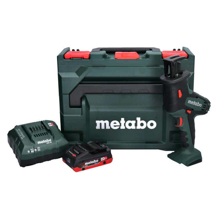 Metabo SSE 18 LTX Compact Akku Säbelsäge Reciprosäge 18 V + 1x Akku 4,0 Ah + Ladegerät + metaBOX - Toolbrothers