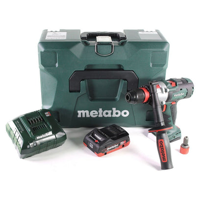 Perceuse à percussion sans fil Metabo SB 18 LTX-3 BL QI 18 V 120 Nm sans balais + 1 batterie LiHD 4,0 Ah + chargeur + métaBOX