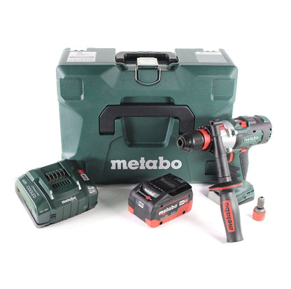 Perceuse à percussion sans fil Metabo SB 18 LTX-3 BL QI 18 V 120 Nm sans balais + 1 batterie LiHD 8,0 Ah + chargeur + métaBOX