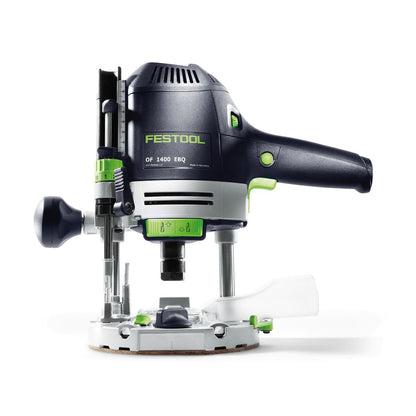 Festool OF 1400 EBQ-PLUS Oberfräse 1400W 70mm Hub ( 574398 ) + Zubehör + Box-OF-S 8/10x HW Fräser Box 10 tlg. + Systainer - Toolbrothers