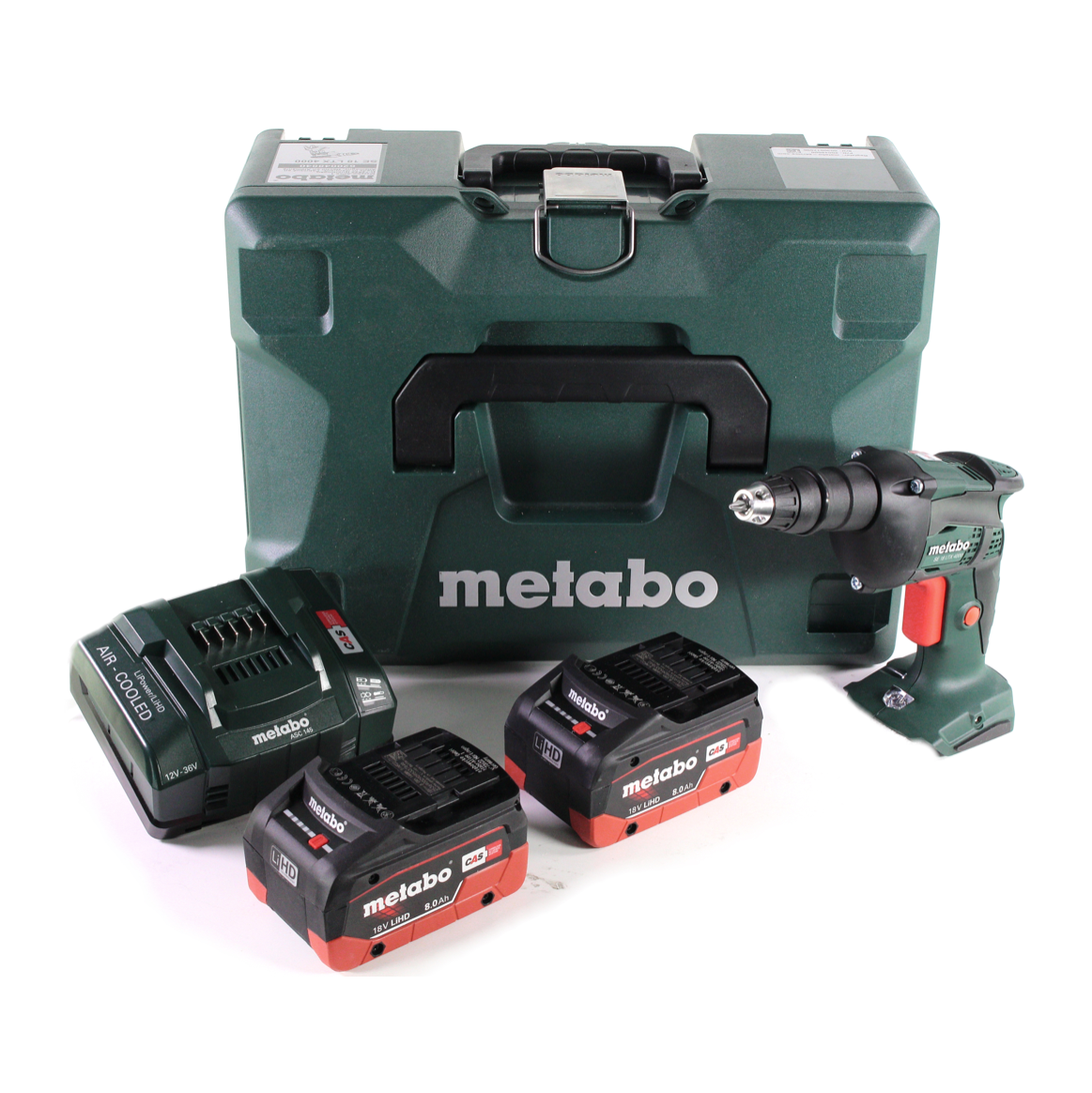 Visseuse à cloison sèche sans fil Metabo SE 18 LTX 4000 18 V 7 Nm 1/4" + 2x batterie LiHD 8,0 Ah + chargeur + MetaLoc