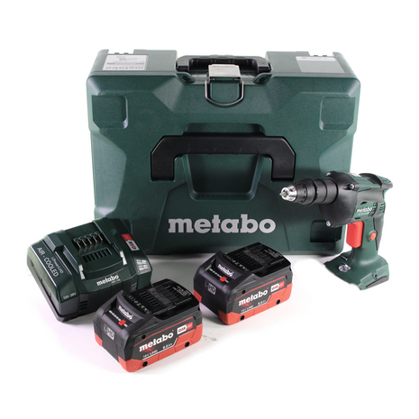 Visseuse à cloison sèche sans fil Metabo SE 18 LTX 4000 18 V 7 Nm 1/4" + 2x batterie LiHD 8,0 Ah + chargeur + MetaLoc