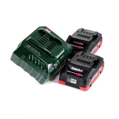 Ponceuse à bande à batterie Metabo RB 18 LTX 60 18 V 60 mm + 2 batteries LiHD 4,0 Ah + chargeur