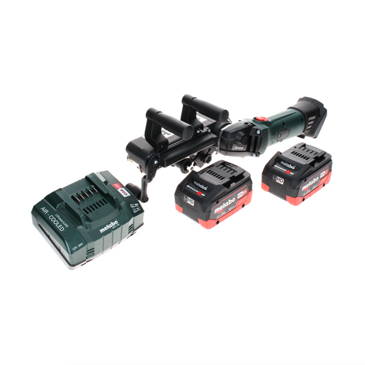 Metabo RB 18 LTX 60 Akku Rohrbandschleifer 18 V 60 mm + 2x LiHD Akku 8,0 Ah + Ladegerät