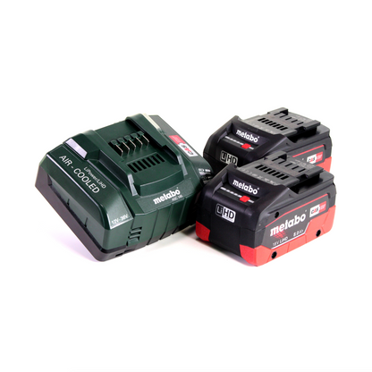 Metabo RB 18 LTX 60 Akku Rohrbandschleifer 18 V 60 mm + 2x LiHD Akku 8,0 Ah + Ladegerät