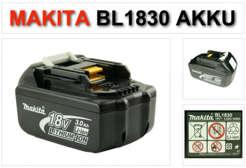 Makita BDF 456 RF 18 V  Li-Ion Akku Bohrschrauber + 1x Makita BL1830 B Akku + Makita Lader DC18RC + Koffer - Toolbrothers