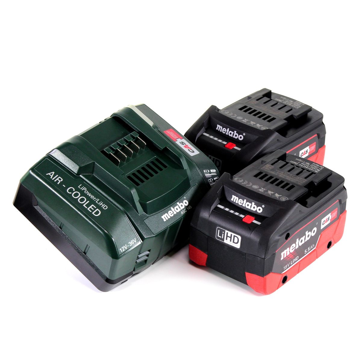 Metabo SCV 18 LTX BL 1.6 Cisaille à tôle sans fil 18 V Brushless + 2x Batteries LiHD 5,5 Ah + Chargeur + Coffret MetaLoc