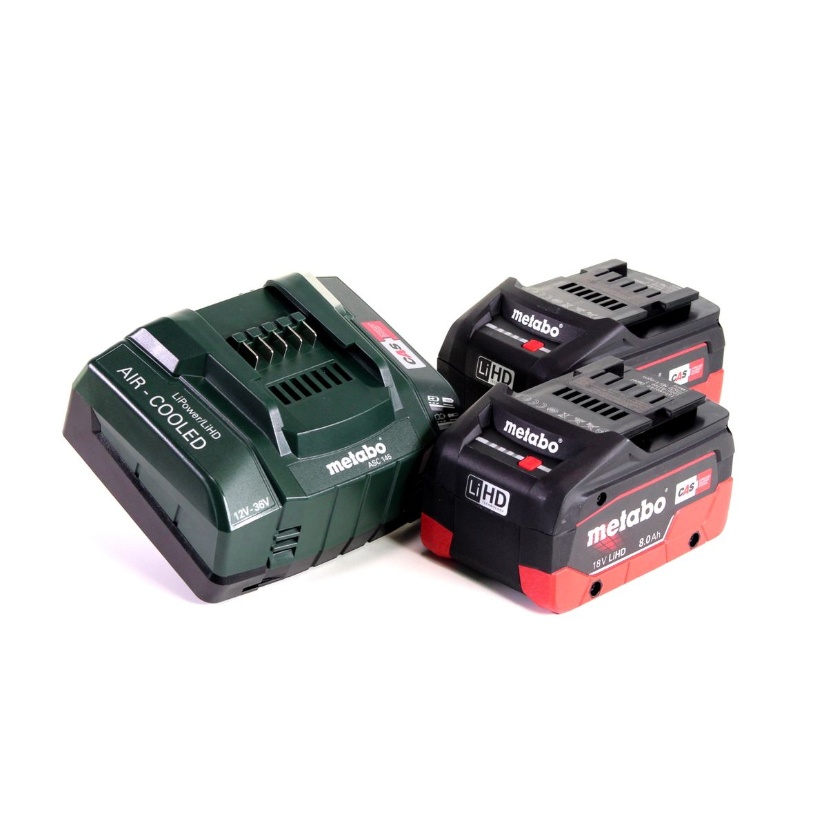 Metabo SCV 18 LTX BL 1.6 Akku Blechschere 18 V Brushless + 2x LiHD Akku 8,0 Ah + Ladegerät + MetaLoc