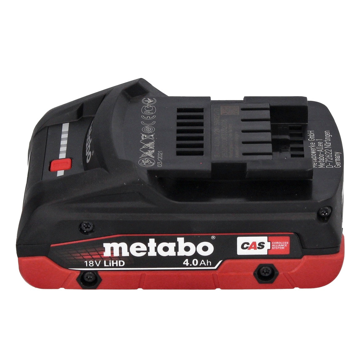 Metabo NIV 18 LTX BL Grignoteuse sans fil 18 V brushless + 1x Batterie LiHD 4.0 Ah + metaBOX - sans chargeur