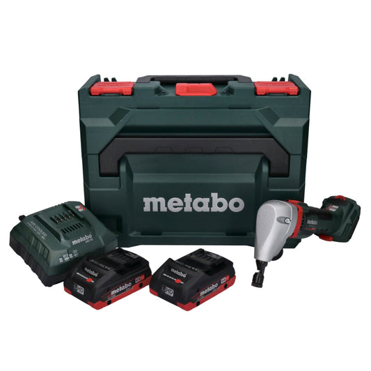 Metabo NIV 18 LTX BL 1.6 Akku Nibbler Knabber 18 V Brushless + 2x LiHD Akku 4,0 Ah + Ladegerät + metaBOX