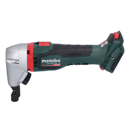 Metabo NIV 18 LTX BL 1.6 Grignoteuse sans fil 18 V brushless + 2x Batteries LiHD 4.0 Ah + Chargeur + metaBOX