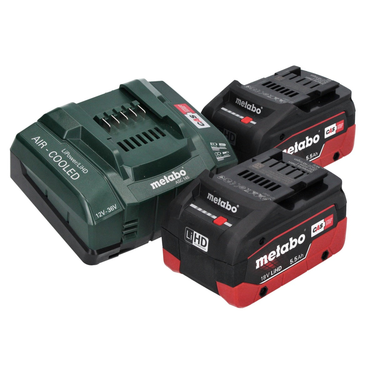 Metabo NIV 18 LTX BL Grignoteuse sans fil 18 V brushless + 2x Batteries LiHD 5,5 Ah + Chargeur + metaBOX