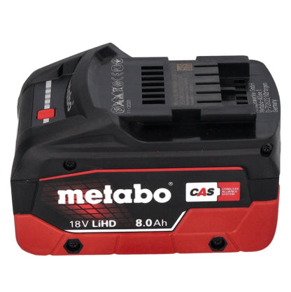 Metabo NIV 18 LTX BL 1.6 Grignoteuse sans fil 18 V brushless + 1x Batterie LiHD 8.0 Ah + Coffret metaBOX - sans chargeur