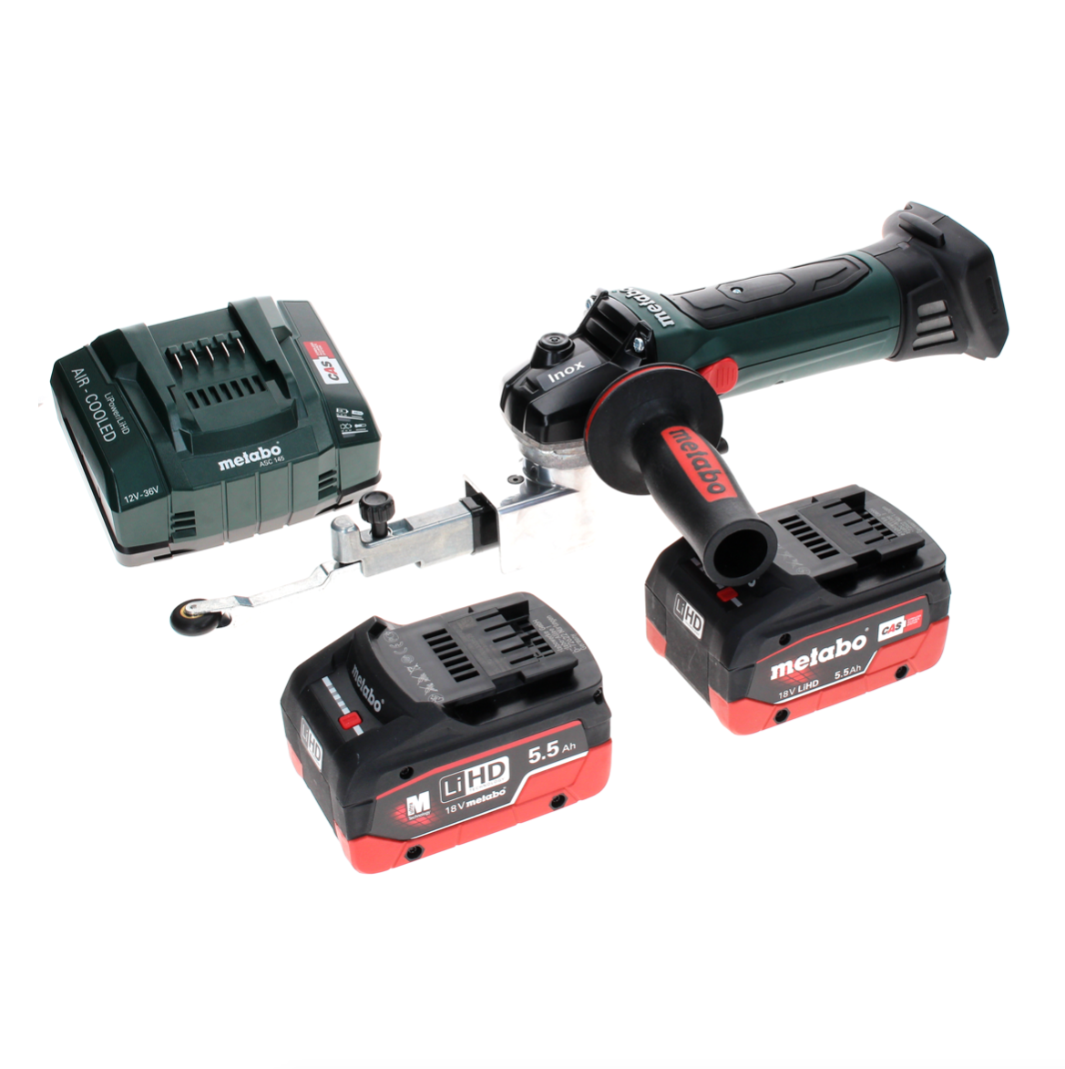 Metabo BF 18 LTX 90 Akku Bandfeile 18 V 90 mm + 2x LiHD Akku 5,0 Ah + Ladegerät