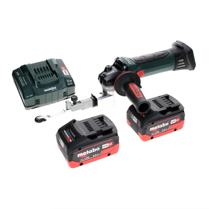 Lime à batterie Metabo BF 18 LTX 90 18 V 90 mm + 2x batterie LiHD 8,0 Ah + chargeur