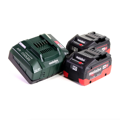 Metabo BF 18 LTX 90 Akku Bandfeile 18 V 90 mm + 2x LiHD Akku 8,0 Ah + Ladegerät