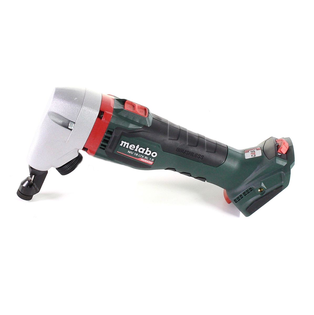 Metabo NIV 18 LTX BL 1.6 Grignoteuse sans fil 18 V GRATUIT 3 ans de service complet protection complète sans balai + 2x Batteries LiHD 5,5 Ah + Chargeur + MetaLoc