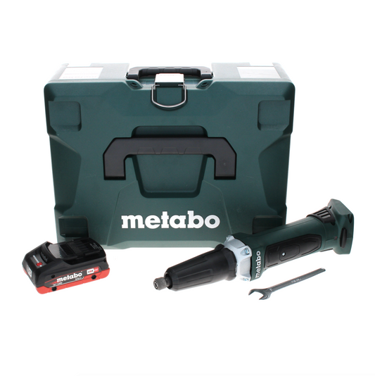 Metabo GA 18 LTX Akku Geradschleifer 18 V + 1x LiHD Akku 4,0 Ah + MetaLoc - ohne Ladegerät