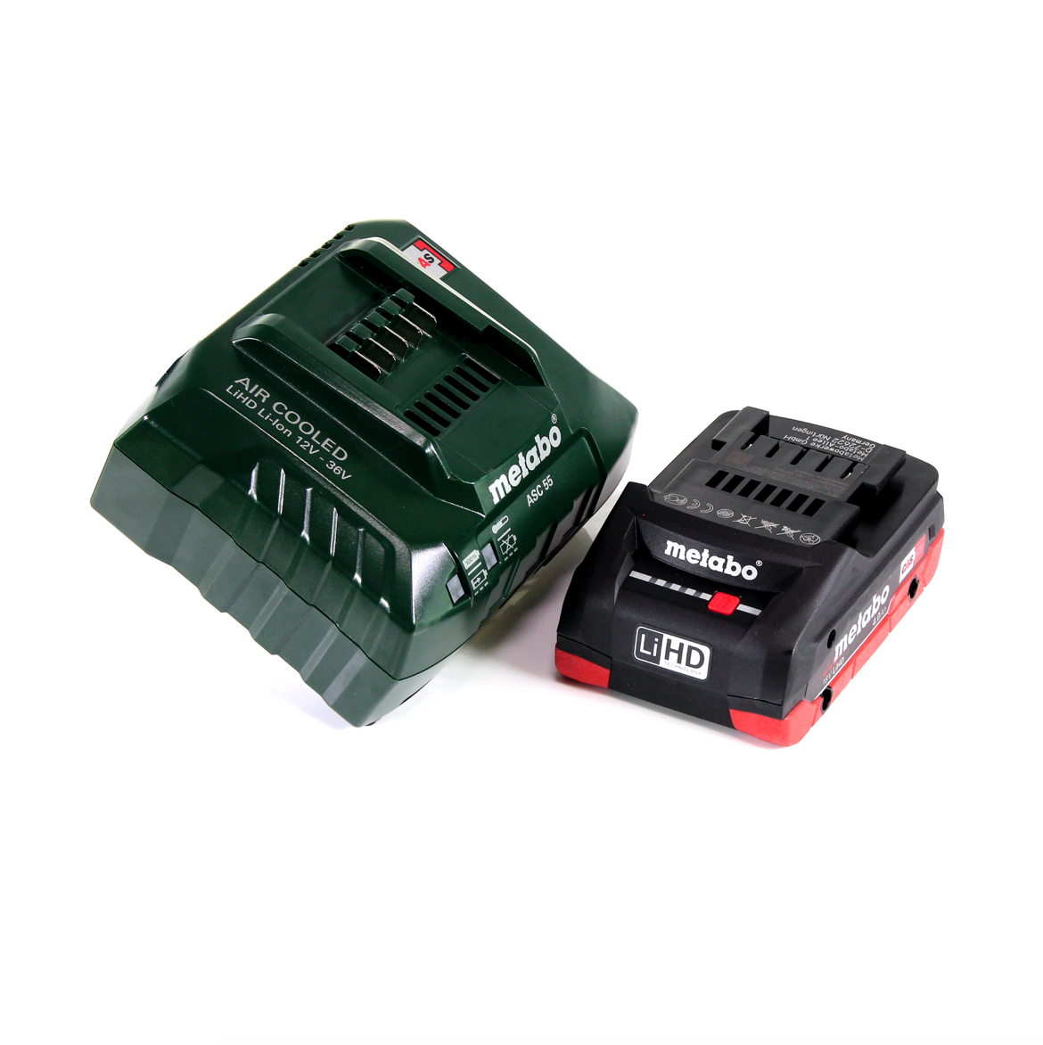 Meuleuse droite à batterie Metabo GA 18 LTX 18 V + 1 batterie LiHD 4,0 Ah + chargeur + MetaLoc