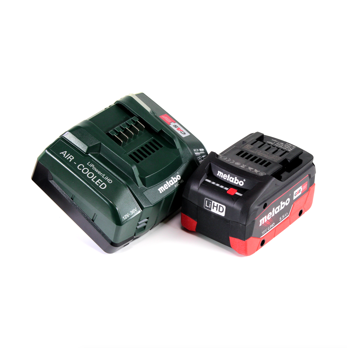 Meuleuse droite à batterie Metabo GA 18 LTX 18 V + 1 batterie LiHD 5,5 Ah + chargeur + MetaLoc