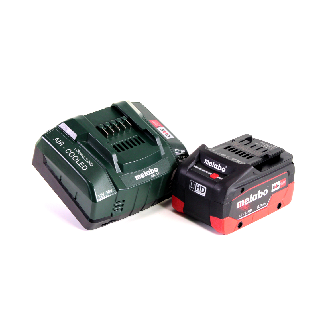 Meuleuse droite à batterie Metabo GA 18 LTX 18 V + 1 batterie LiHD 8,0 Ah + chargeur + MetaLoc