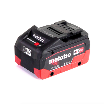 Metabo PA 14.4-18 LED-USB adaptateur secteur pour batterie, kit de base avec 1x batterie LiHD 8,0 Ah - sans chargeur