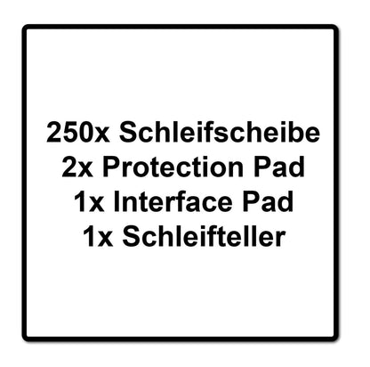 Festool ETS EC 150/5 EQ-Plus Exzenterschleifer 400 W 150 mm Brushless + 250x Schleifscheibe + 2x Protection Pad + Interface Pad + Schleifteller + systainer - Toolbrothers