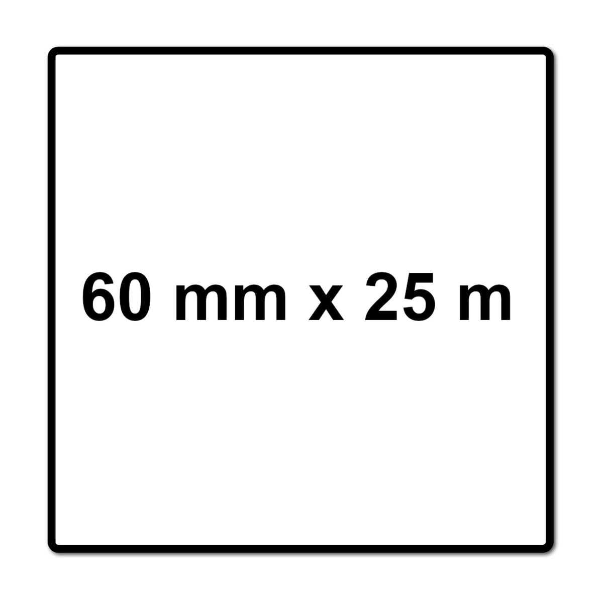 Ruban adhésif en papier kraft Meisterling 60 mm x 25 m 4 pièces (4x 006300000120) ruban adhésif en dispersion acrylique