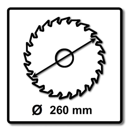 Festool Universal Sägeblatt W60 260 x 2,5 x 30 mm ( 494604 ) für Kapp Zugsäge KS 120 und KS 88 - Toolbrothers