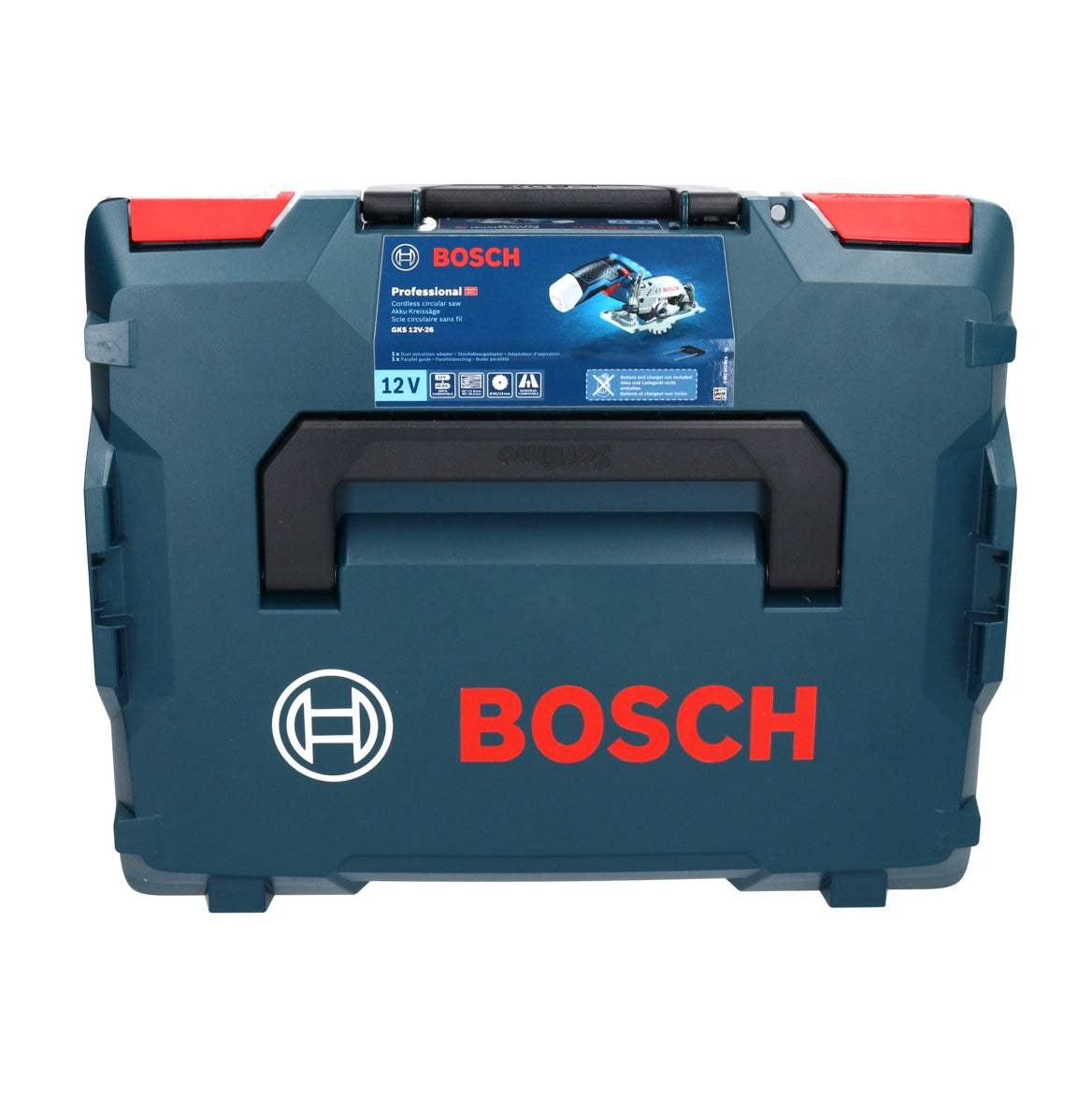 Bosch GKS 12V-26 Professional Scie circulaire sans fil - Solo - sans accessoires - avec boîtier L-Boxx ( 06016A1002 )