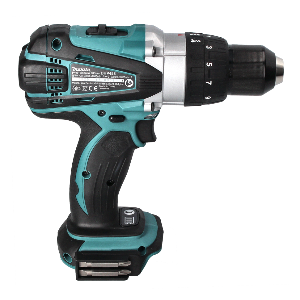 Makita DHP 458 G1 Perceuse-visseuse à percussion sans fil 18 V 91 Nm + 1x Batterie 6,0 Ah - sans chargeur