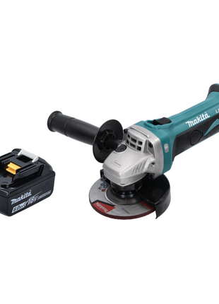 Amoladora angular a batería Makita DGA 452 G1 18 V 115 mm + 1x batería 6,0 Ah - sin cargador