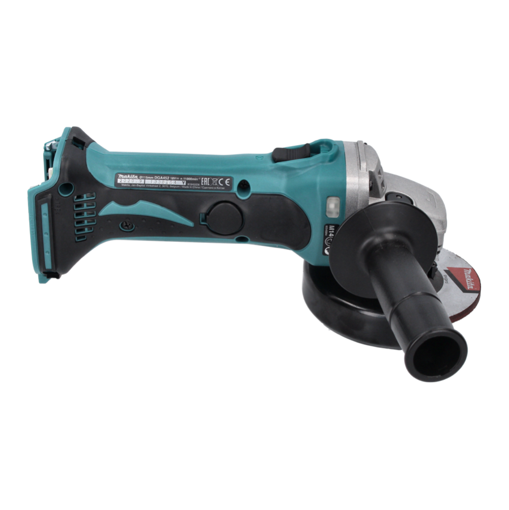 Makita DGA 452 RG Meuleuse d'angle sans fil 18 V 115 mm + 2x Batteries 6,0 Ah + Chargeur