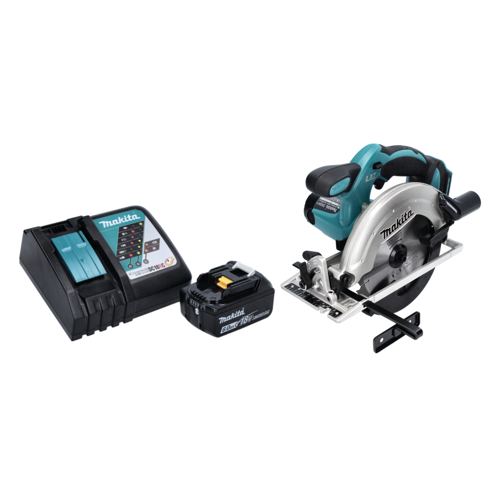 Makita DSS 611 RG1 Scie circulaire sans fil 18 V 165 mm + 1x Batterie 6,0 Ah + Chargeur