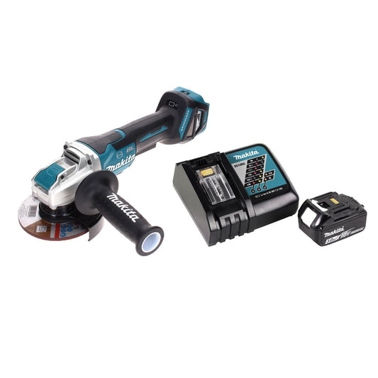 Makita DGA 519 RF1 Meuleuse d'angle sur batterie 18 V 125 mm sans balais X-Lock + 1x batterie 3,0 Ah + chargeur