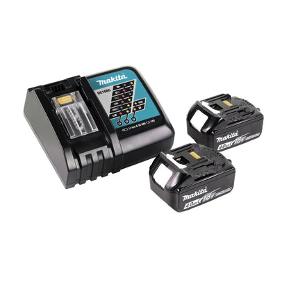 Meuleuse d'angle sur batterie Makita DGA 519 RM 18 V 125 mm sans balais X-Lock + 2x batteries 4,0 Ah + chargeur