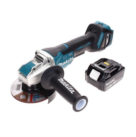 Makita DGA 519 G1 Akku Winkelschleifer 18 V 125 mm Brushless X-Lock + 1x Akku 6,0 Ah - ohne Ladegerät