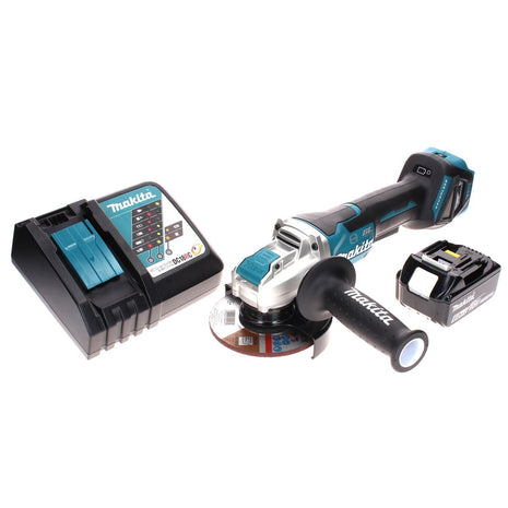 Makita DGA 519 RG1 Meuleuse d'angle sans balais 18 V 125 mm X-Lock + 1 batterie 6,0 Ah + chargeur