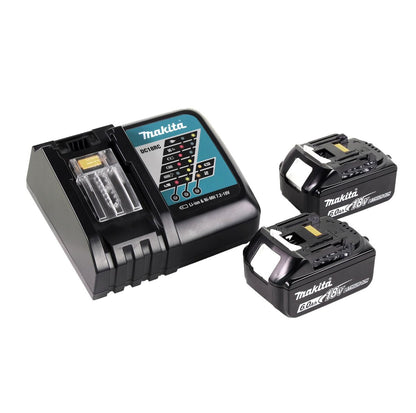 Makita DGA 519 RG Meuleuse d'angle sur batterie 18 V 125 mm sans balais X-Lock + 2x batteries 6,0 Ah + chargeur